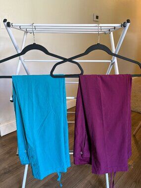Barco One Cargo Scrub Pants (M) // Color - Wine and Teal